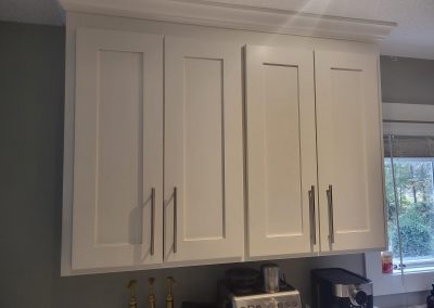 White cabinets