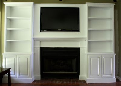 White entertainment center
